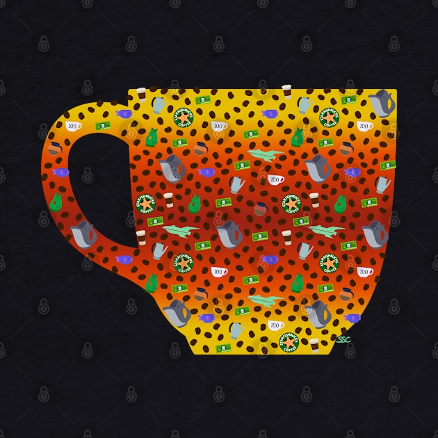 100 Cups of Coffee (Shape) by SpectreSparkC